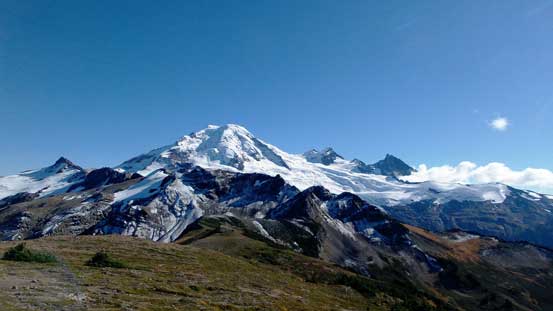 Looking back towards Mt. Baker