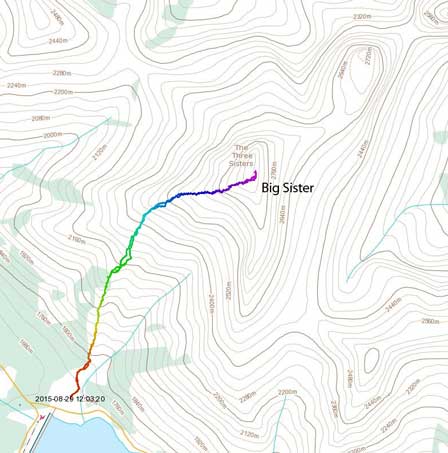 Big Sister standard scramble route