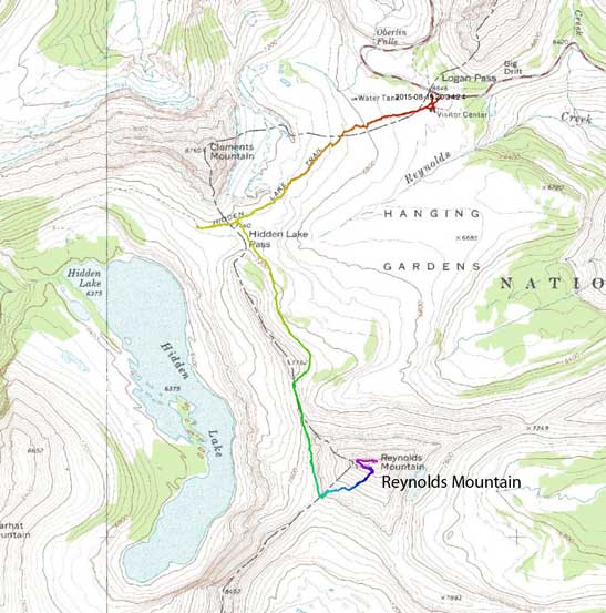 Reynolds Mountain scramble route