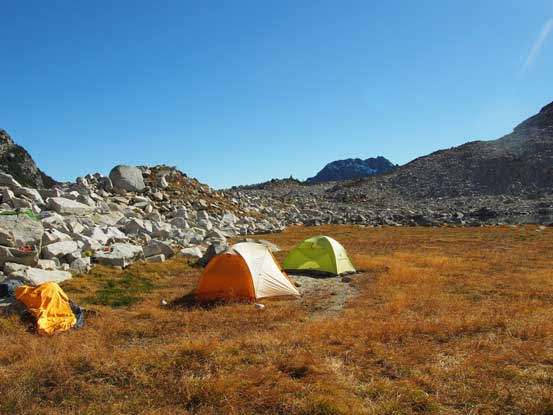 Our campsite. Photo by Dean