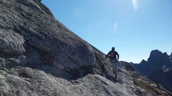 Traversing to the right