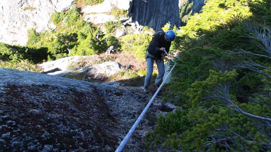 Then it's the lower batman rope