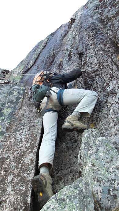 Finishing the lower bouldary step...