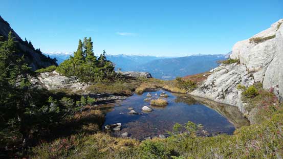 One of the many tarns we passed by