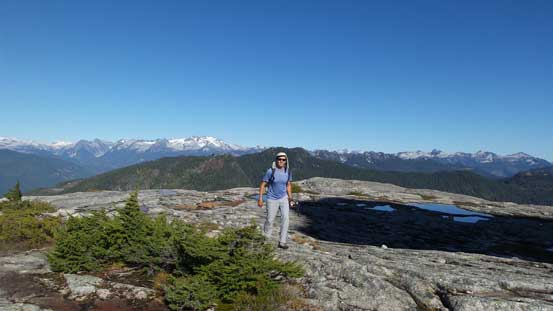 Vlad traversing on this wide ledge/plateau