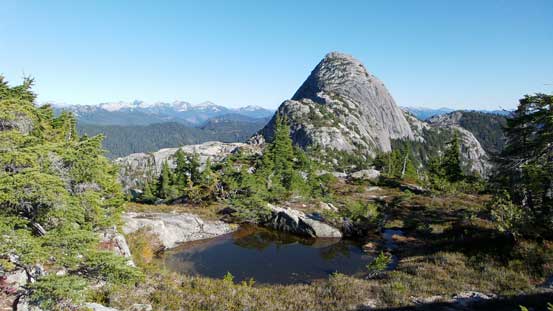 Another shot of Mt. Habrich with a tarn below