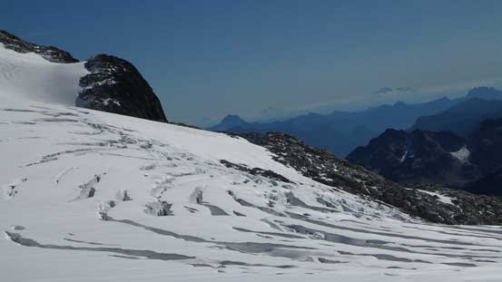 Crevasses... Thankfully we didn't have to go there...