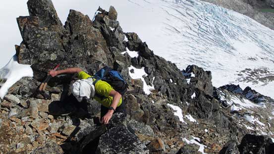 Gordon following up the typical terrain