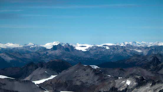 In the distance we could see Icefields by Pemberton area