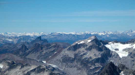 In the foreground are The Black Tusk and The Sphinx. Both on my to-do list...