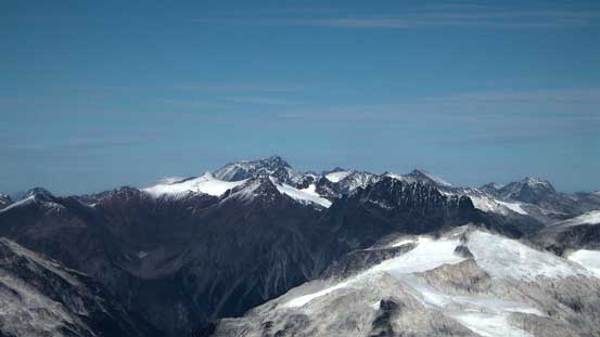Wedge Mountain looking north. It's the highest in Garibaldi Park