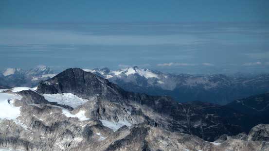 Mt. Davidson (left, foreground) is a remote summit