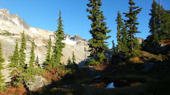 Traversing on this broad shoulder