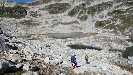 Descending towards our camp spot - the far side