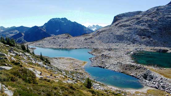 Looking back towards these lakes