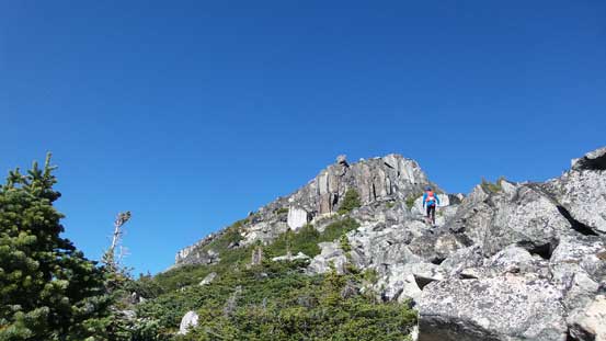 Ascending towards Bump 1