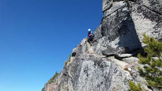 Dean found an easier like down the side