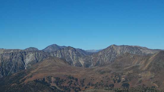 Some peaks on Bendor Range that I'm not very sure about the names