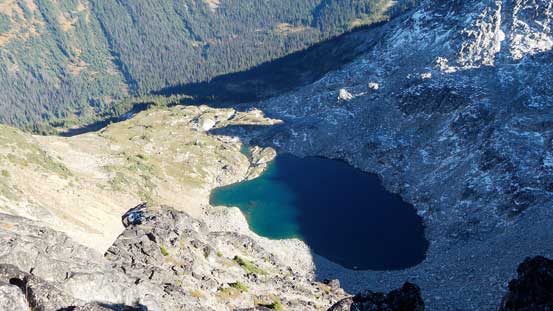 There's another tarn just to the east of this ridge