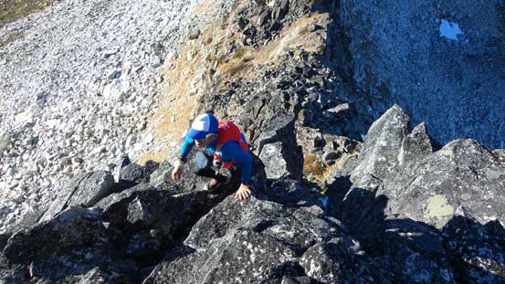 Dean finishing the tower challenge