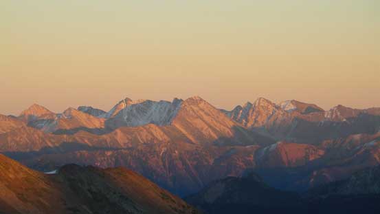 I have to say peaks here look similar to the front range of the Rockies
