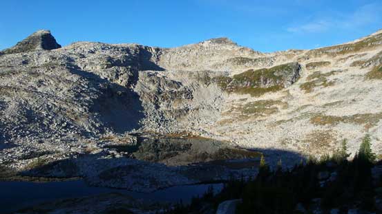 Looking back towards those lakes in the morning