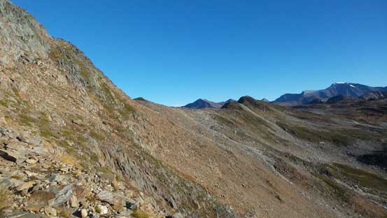 Some steep side-hilling ahead