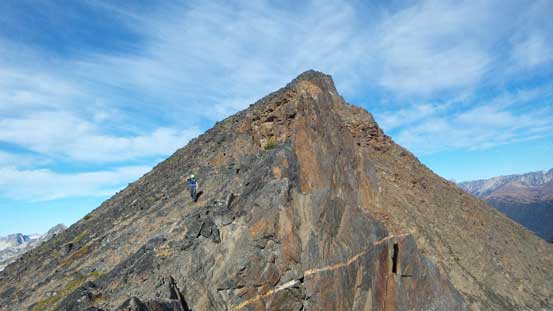 We traversed up and over this first peak