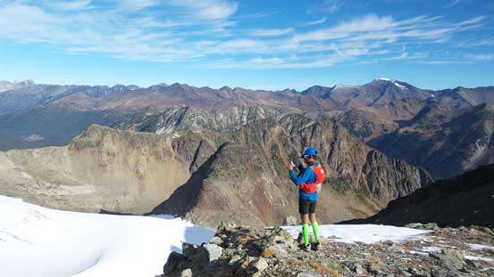 Dean soaking in the views