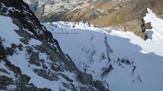 The fractured north glacier