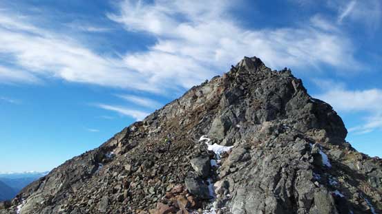Descending from SW peak