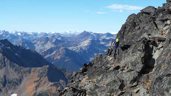 We had to traverse on the south side for a bit