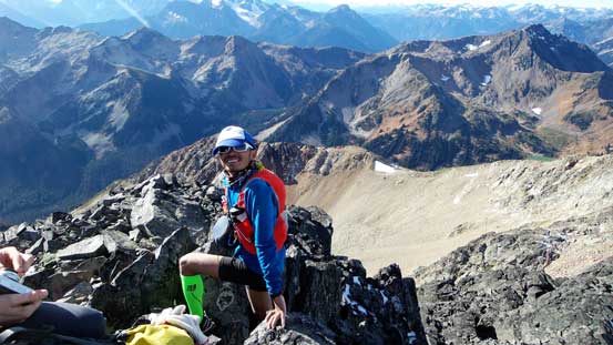 Dean approaching the summit
