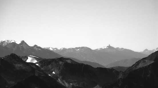 The Black Tusk is the pointy peak