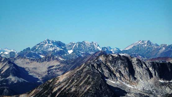 Mt. Sampson (L) and Sessel Mountain (R)