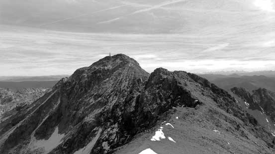 From the false summit, looking ahead