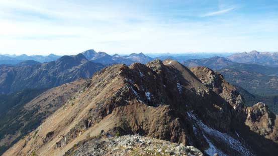 Looking back towards the ridge I just came from