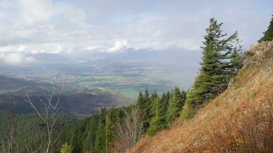 Started to get a view of Fraser Valley