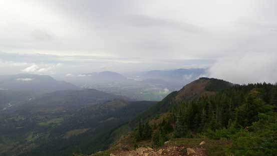 Fraser Valley from this sub-summit