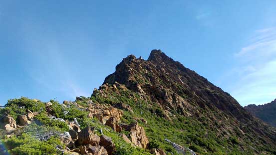 The ridge peters out a bit here