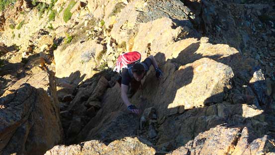 Ascending a trickier step