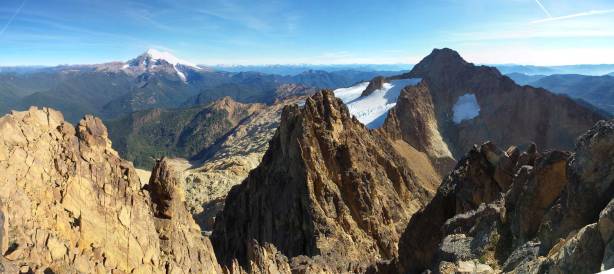 Another panorama from the summit. Click to view large size.