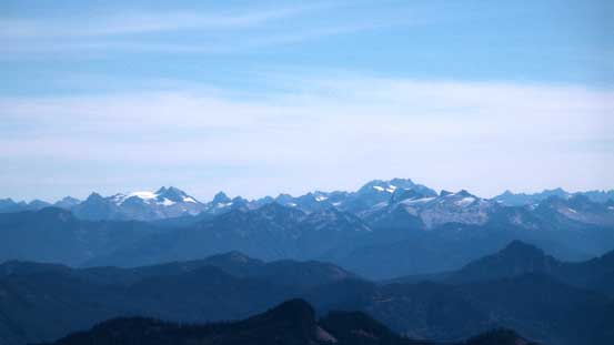 Old Guard Peak (L) and Bonanza Peak (R)