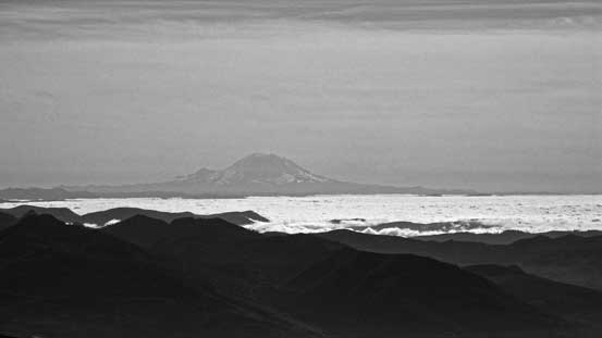 And here is the gigantic mass of Mt. Rainier