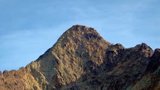 The summit block of South Twin. Route goes up the RHS ridge