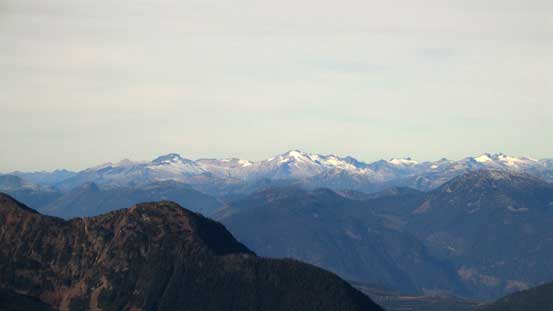 Mt. Breakenridge and Traverse Peak by Harrison Lake 