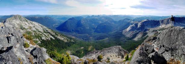 Another panorama from the summit. Click to view large size.