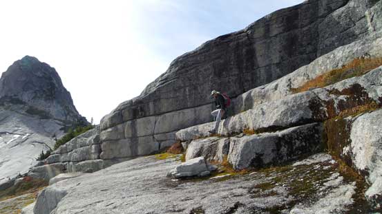 Vlad descending some giant staircases