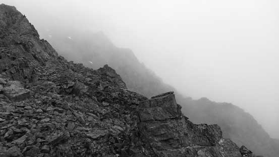 Upwards into the mist....