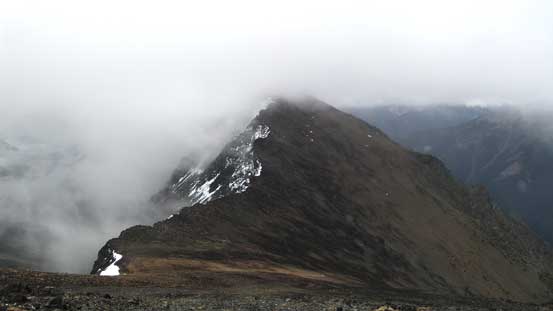 This is Modal Peak seen from partway down Seton E2